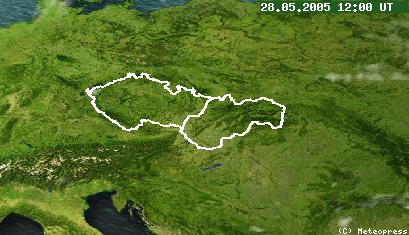 Nad celou st�edn� Evropou bylo jasno.